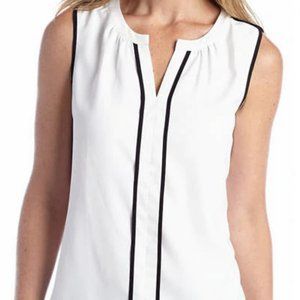 Calvin Klein Contrasting Trim Sleeveless Top